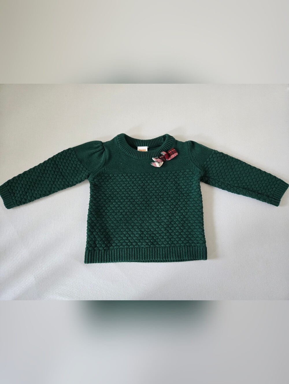 Gymboree Toddler Girls Crewneck Textured Sweater in Forest Green